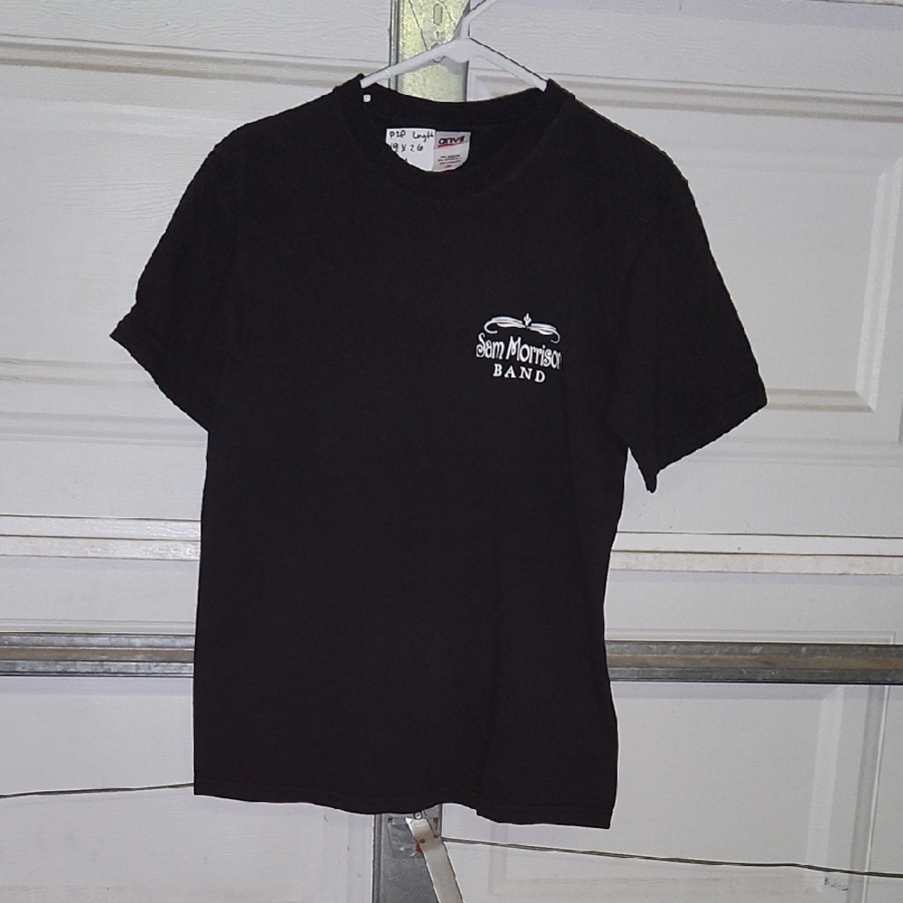 Anvil Black Band Tee - Short Sleeve P2P-19 Length-26